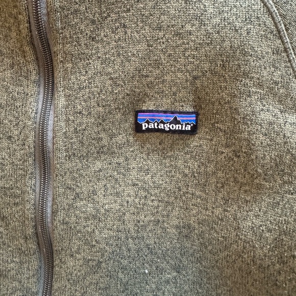Patagonia Sweater Fleece - Olive Green. Size L. Full Zip - Picture 4 of 4